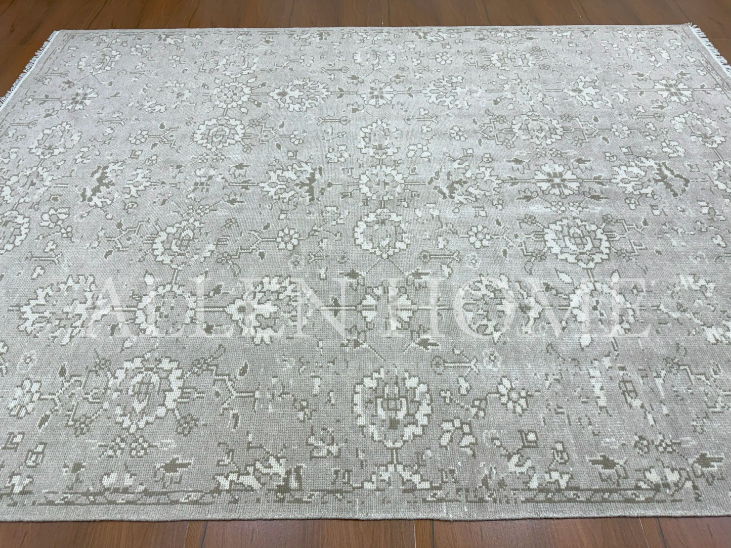 Frost Bloom Oushak – Hand Knotted Wool Area Rug