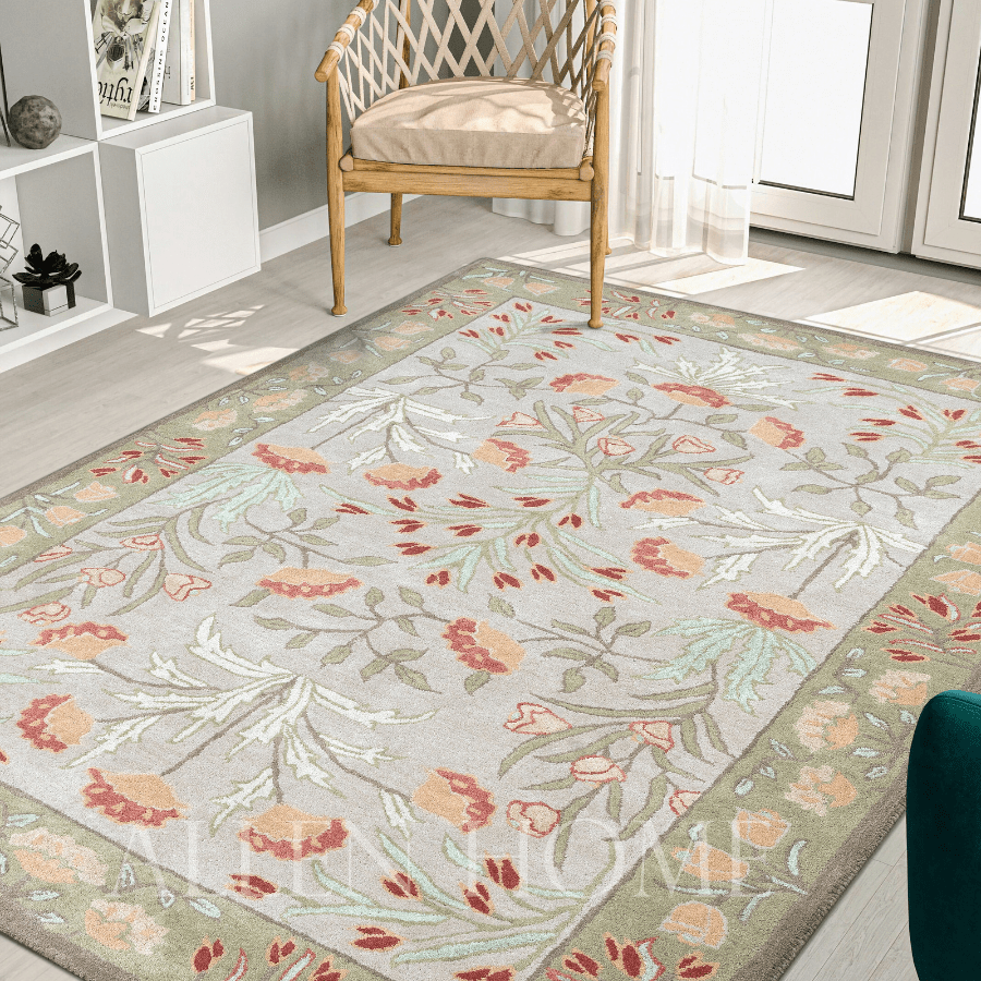 Anny Rug – Floral Hand-Tufted Rug | Allen Home