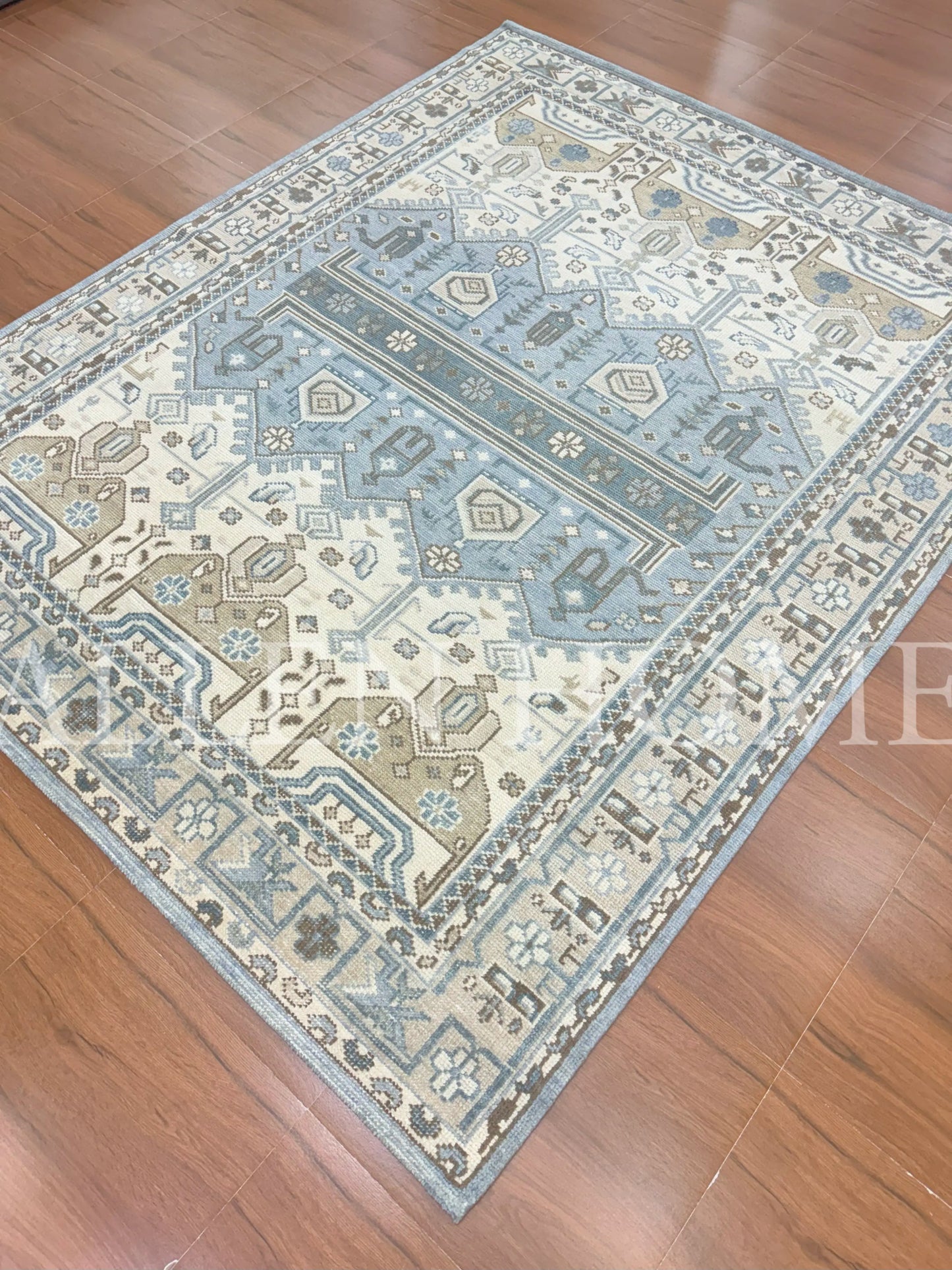 Nicolette Hand Knotted Wool Area Rug