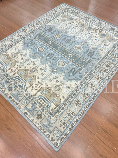 Nicolette Hand Knotted Wool Area Rug