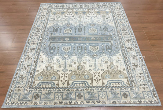 Arctic Medallion Rug – Hand Knotted Wool Area Rug 8x10