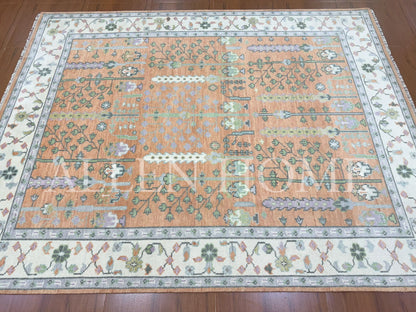 Autumn Garden Oushak – Hand Knotted Wool Area Rug 8x10