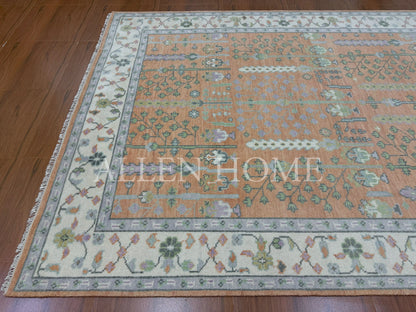 Autumn Garden Oushak – Hand Knotted Wool Area Rug 8x10