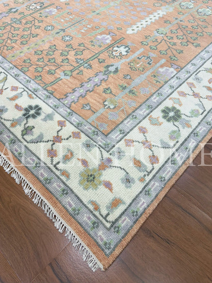 Autumn Garden Oushak – Hand Knotted Wool Area Rug 8x10