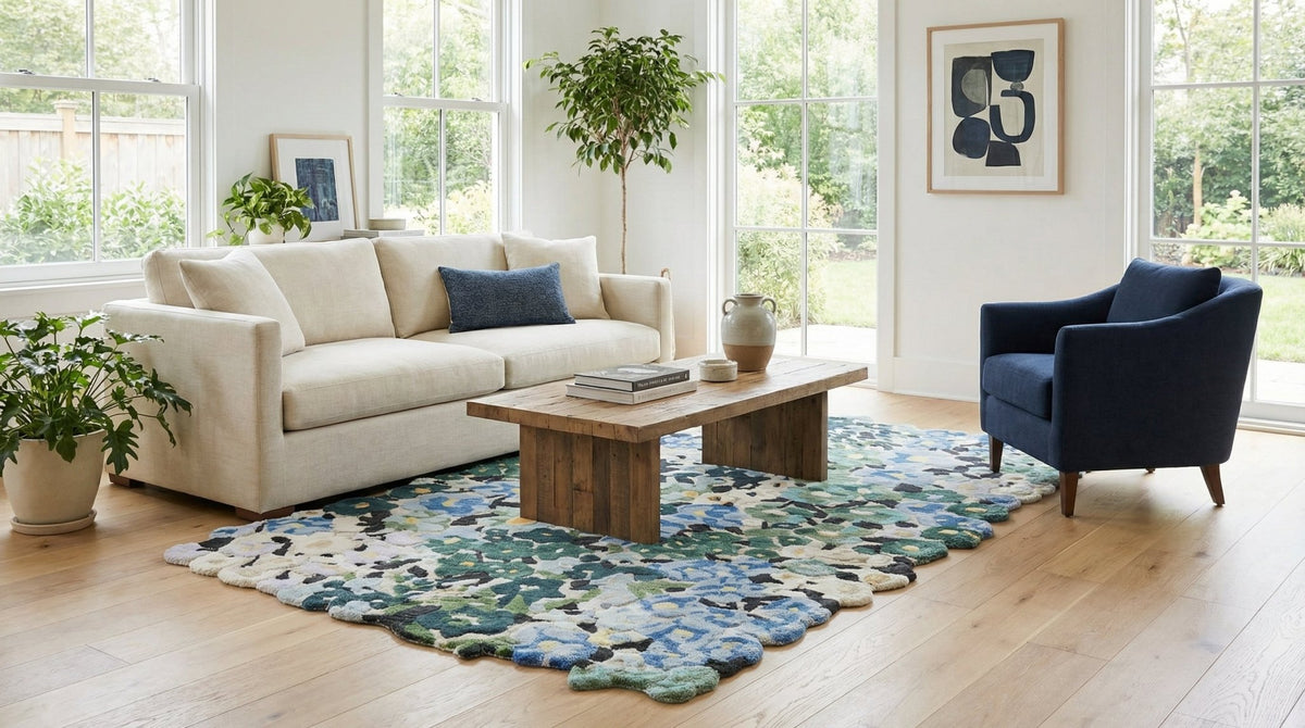 Cassia Floral Wool Viscose Rug – Hand-Tufted Garden-Inspired Design ...
