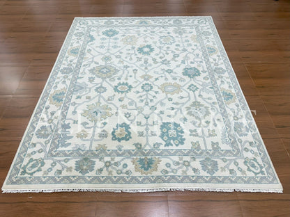 Celestial Bloom Oushak – Hand Knotted Wool Area Rug 8x10