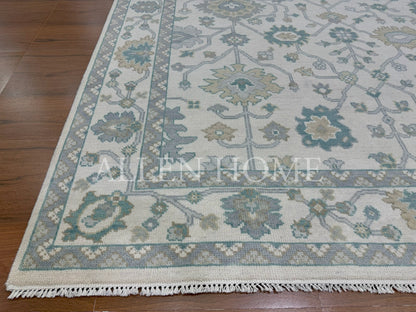 Celestial Bloom Oushak – Hand Knotted Wool Area Rug 8x10