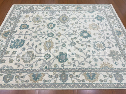 Celestial Bloom Oushak – Hand Knotted Wool Area Rug 8x10