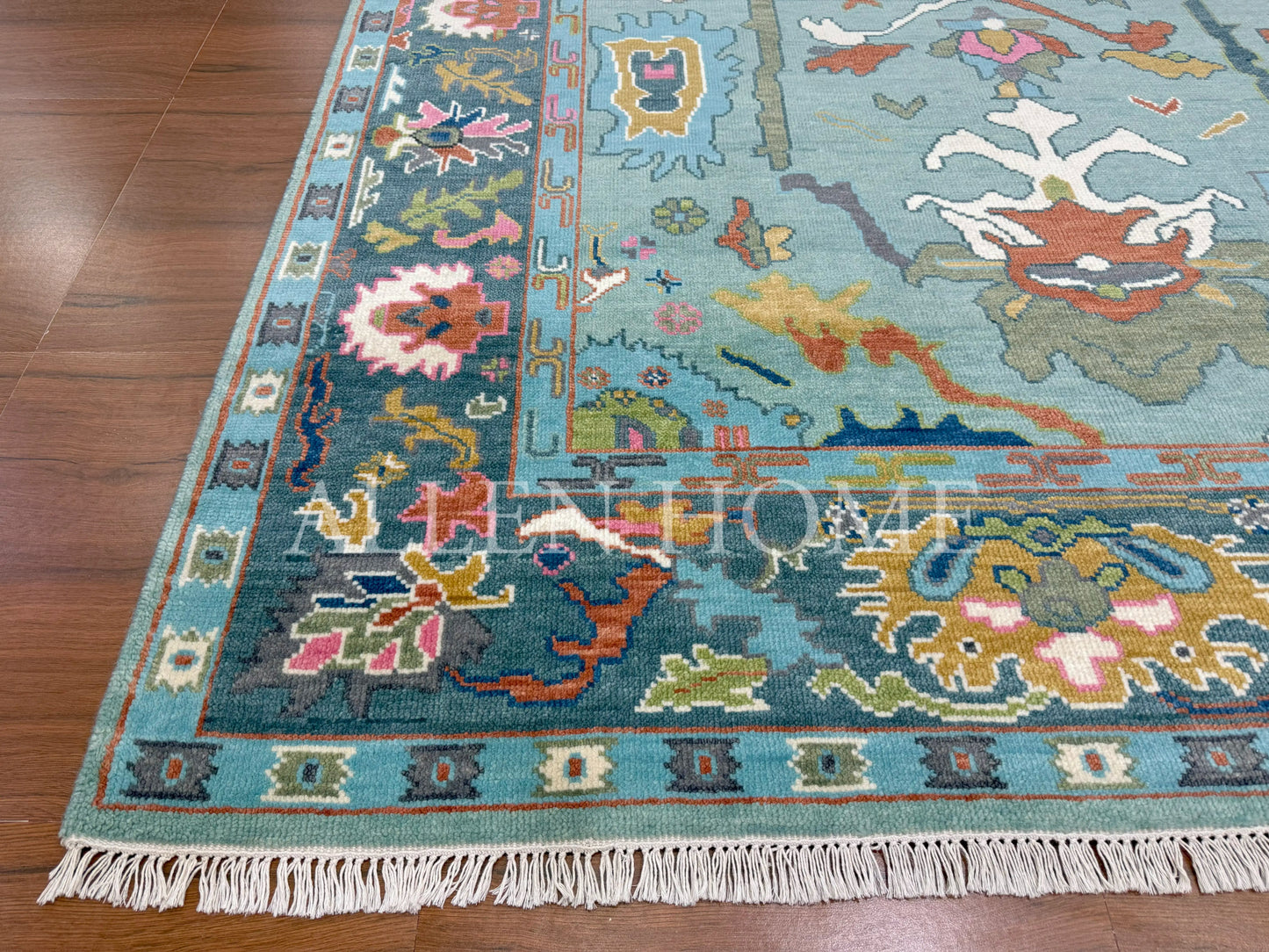 Emerald Garden Oushak – Hand Knotted Wool Area Rug 8x10