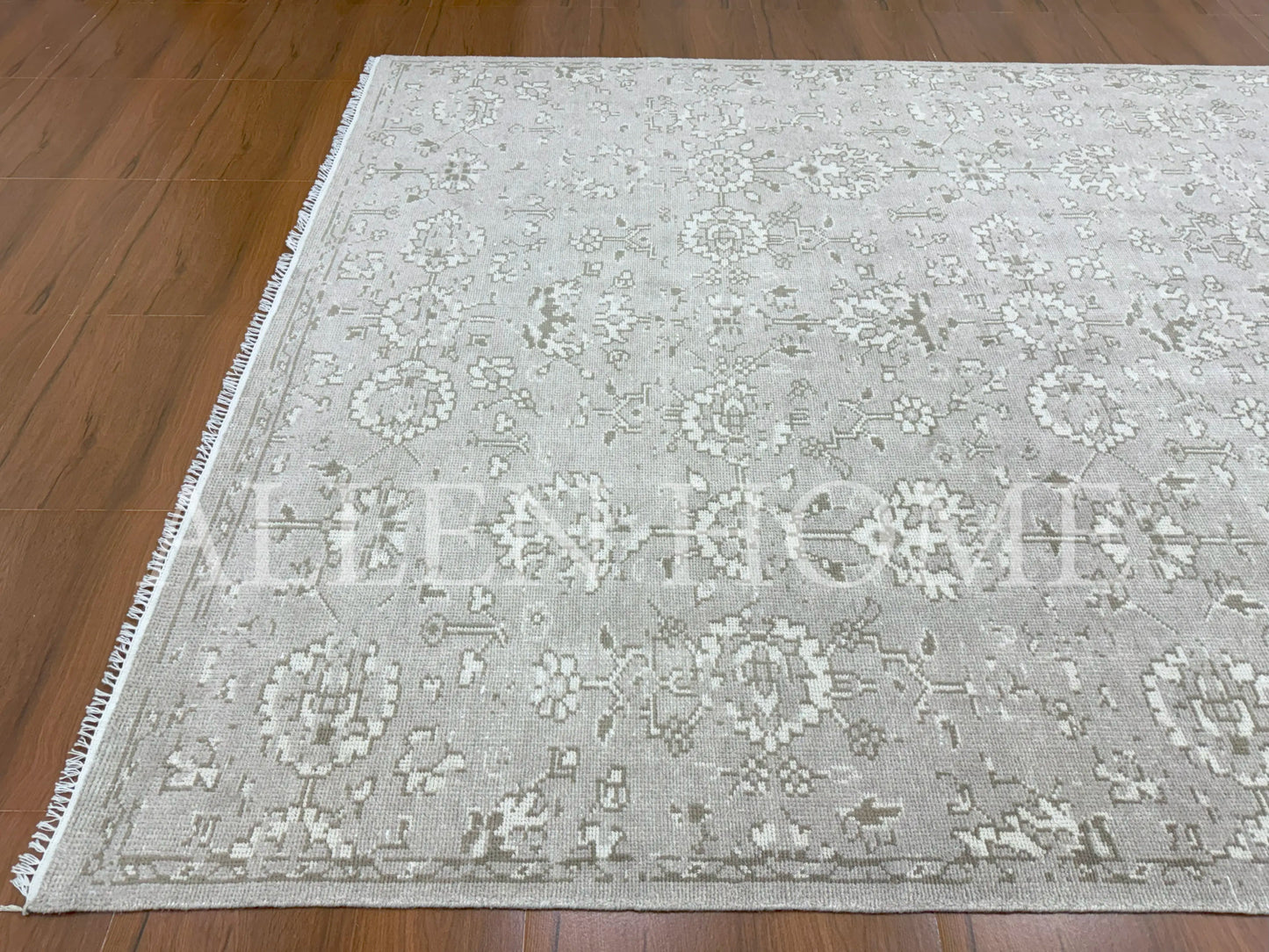 Frost Bloom Oushak – Hand Knotted Wool Area Rug