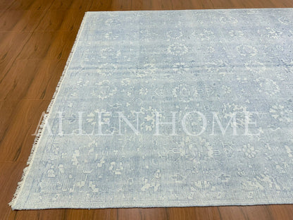 Frost Bloom Oushak – Hand Knotted Wool Area Rug