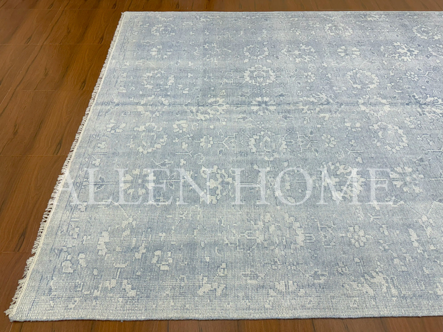 Frost Bloom Oushak – Hand Knotted Wool Area Rug