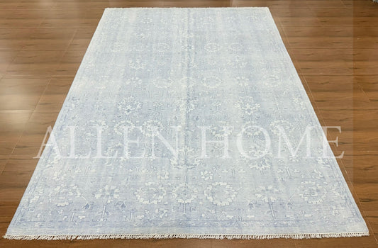 Frost Bloom Oushak – Hand Knotted Wool Area Rug