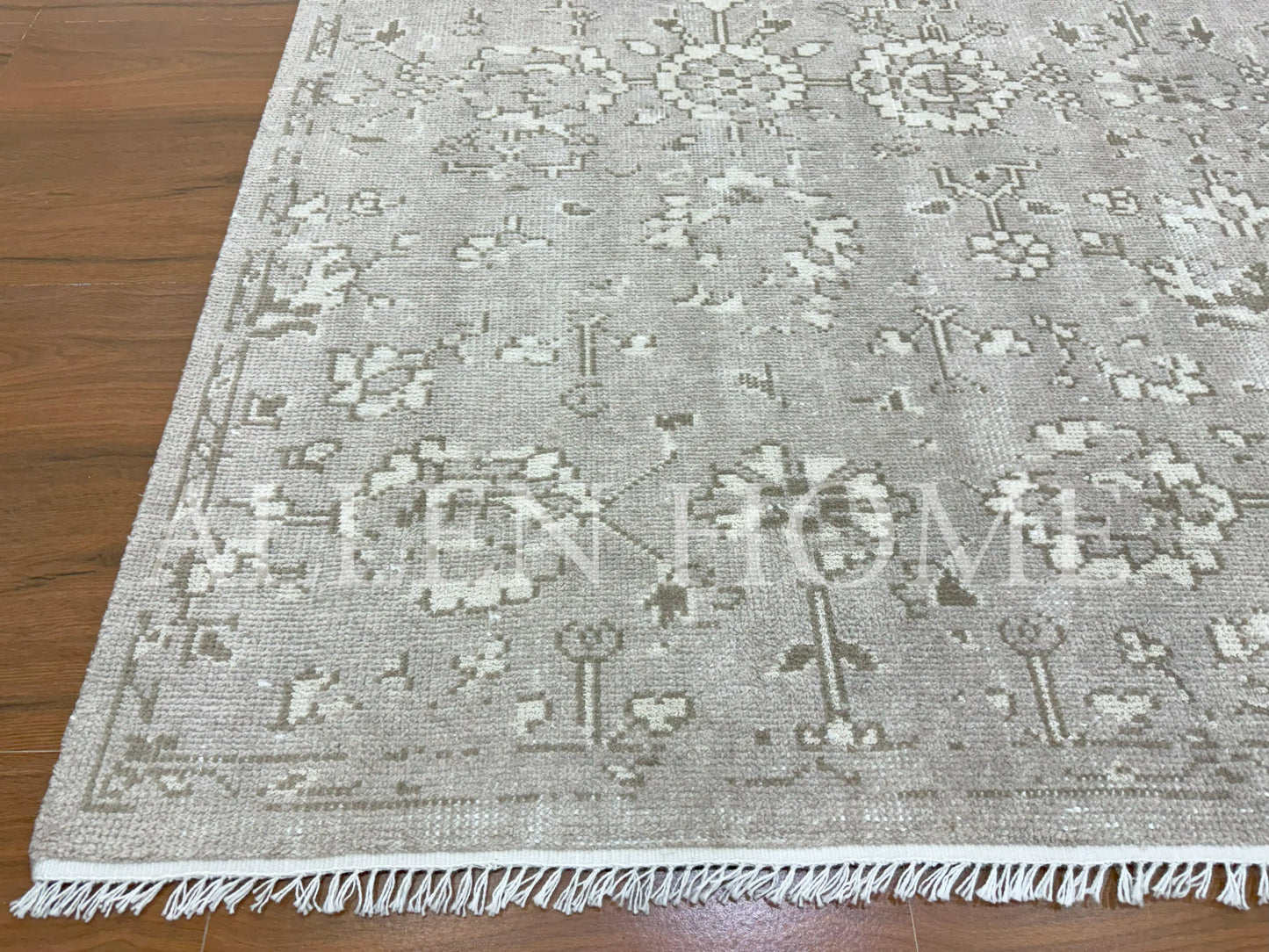 Frost Bloom Oushak – Hand Knotted Wool Area Rug