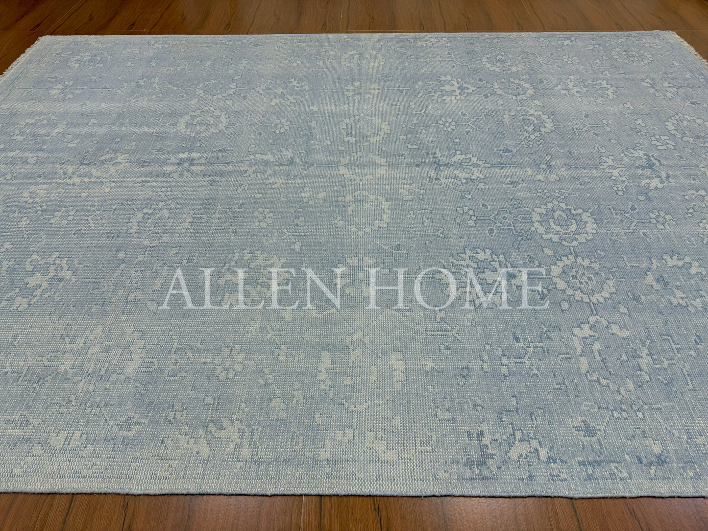 Frost Bloom Oushak – Hand Knotted Wool Area Rug