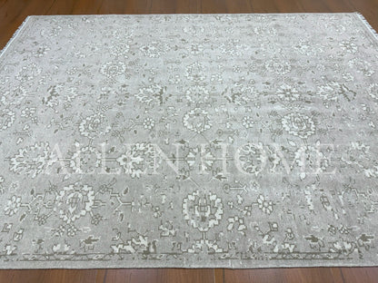 Frost Bloom Oushak – Hand Knotted Wool Area Rug