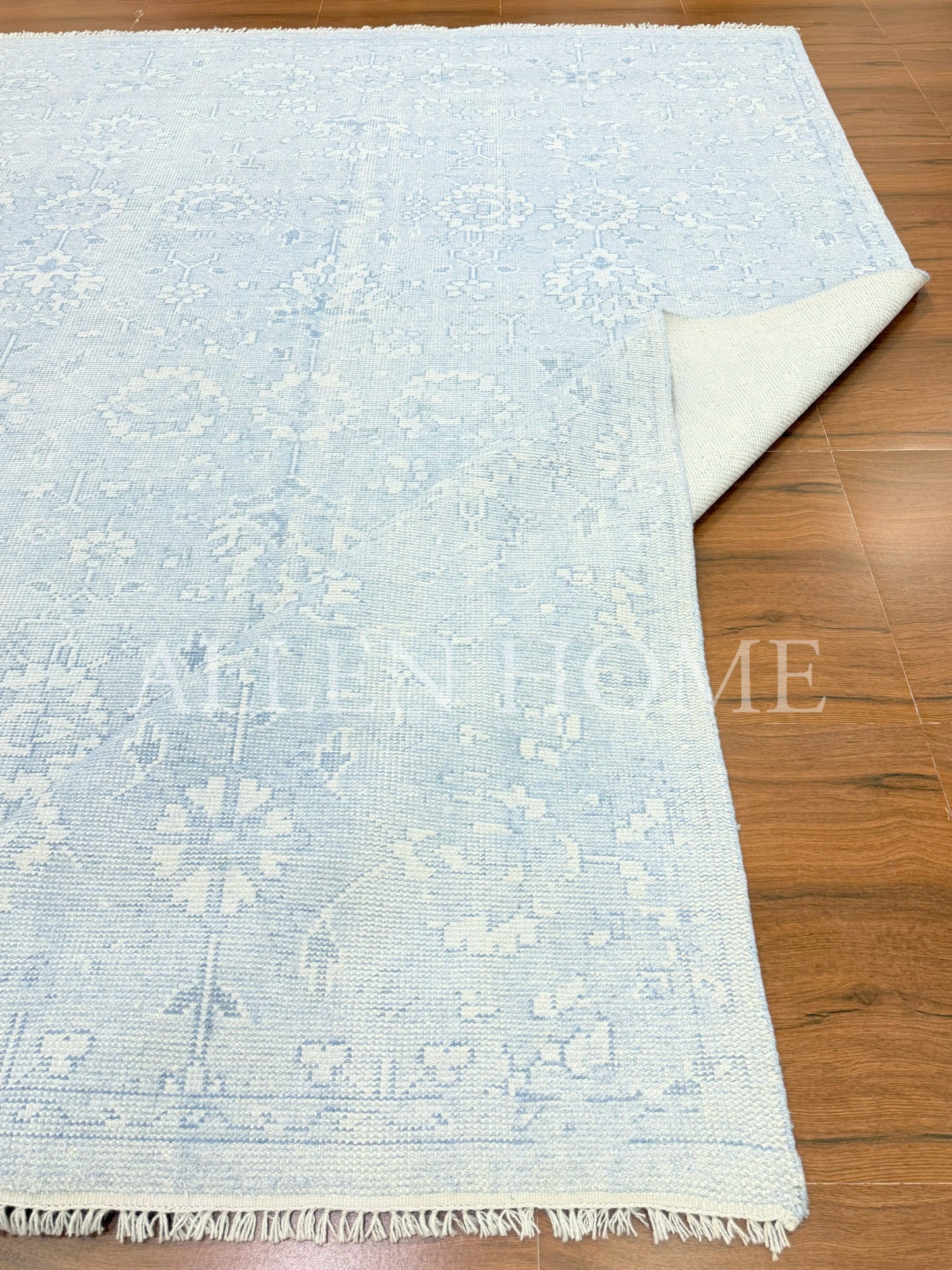 Frost Bloom Oushak – Hand Knotted Wool Area Rug