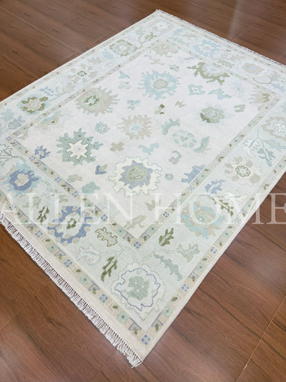 Frosted Meadow Oushak – Hand Knotted Wool Area Rug 8x10
