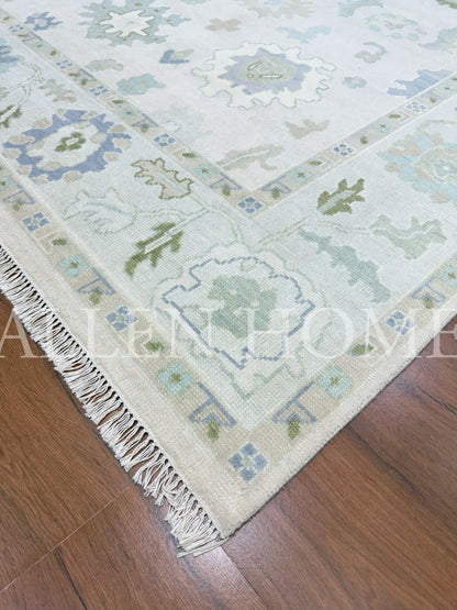Frosted Meadow Oushak – Hand Knotted Wool Area Rug 8x10