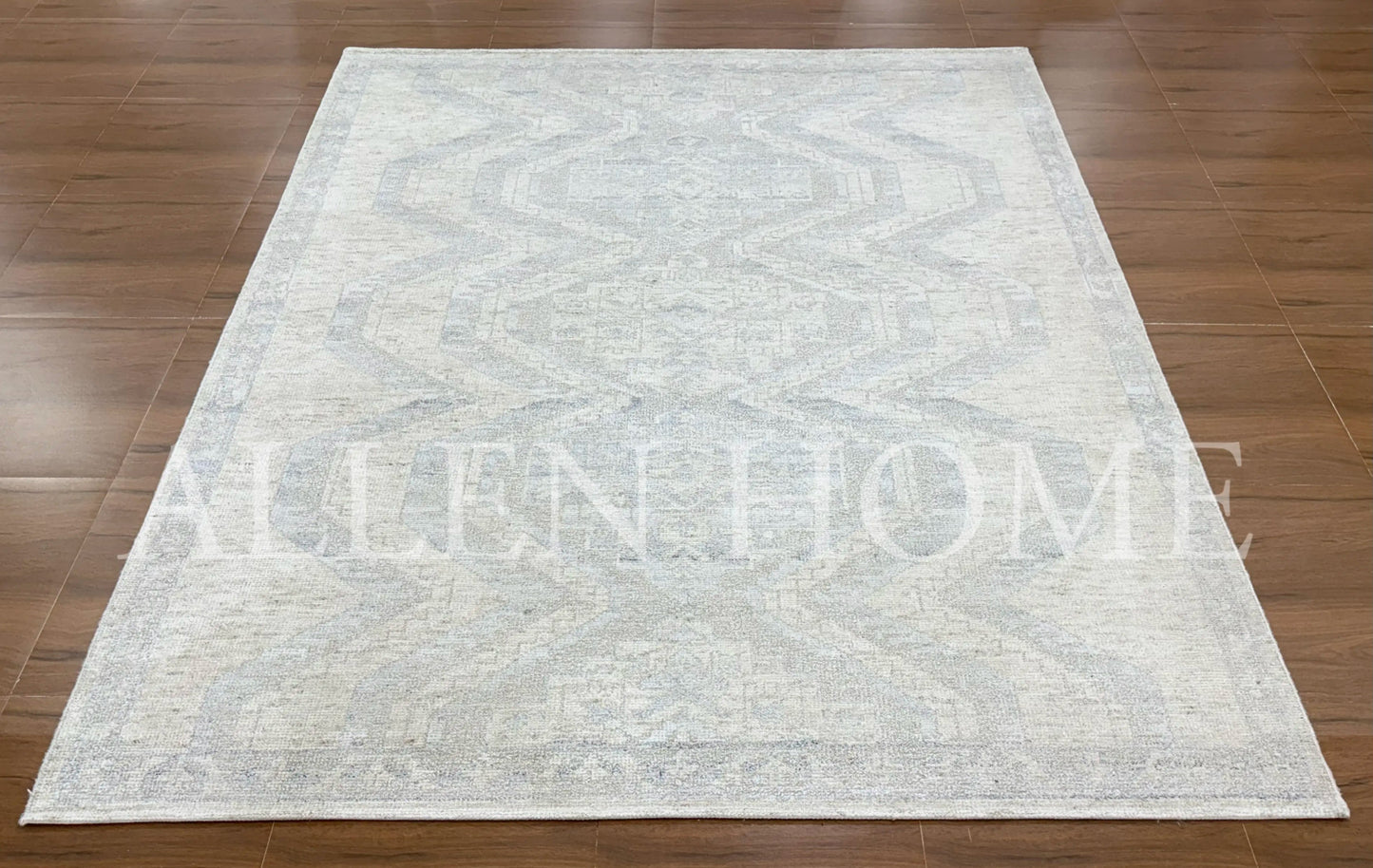 Frostline Maze Oushak – Hand Knotted Wool Area Rug 8x10