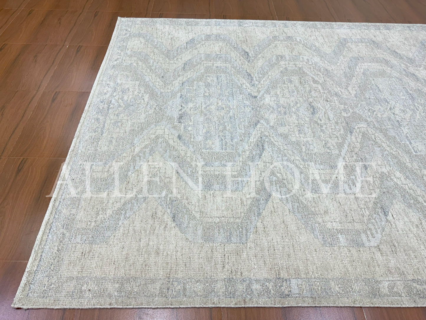 Frostline Maze Oushak – Hand Knotted Wool Area Rug 8x10