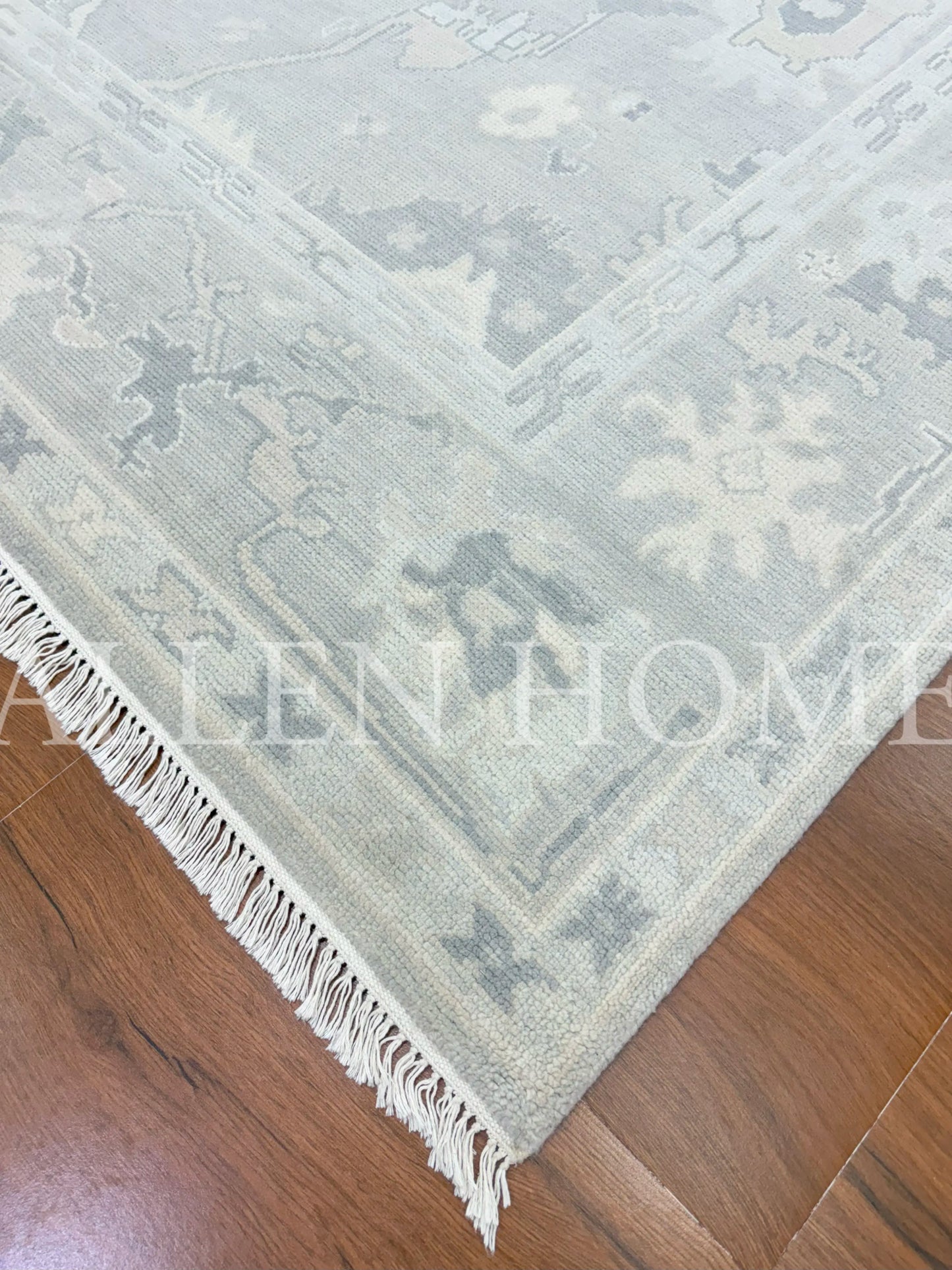 Glacier Mist Oushak – Hand Knotted Wool Area Rug 8x10