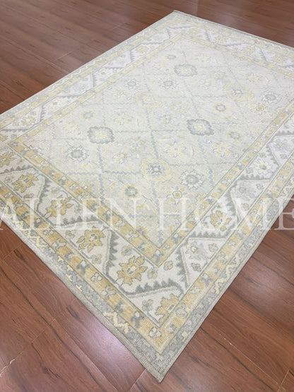 Golden Mist Oushak – Hand Knotted Wool Area Rug 9x12