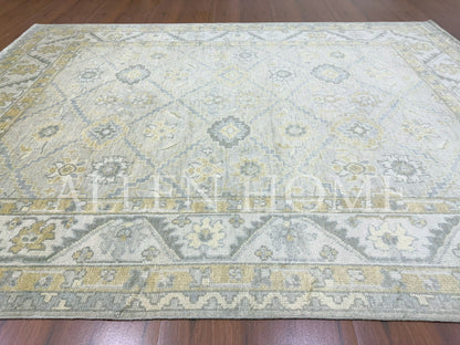 Golden Mist Oushak – Hand Knotted Wool Area Rug 9x12