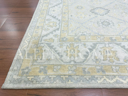 Golden Mist Oushak – Hand Knotted Wool Area Rug 9x12