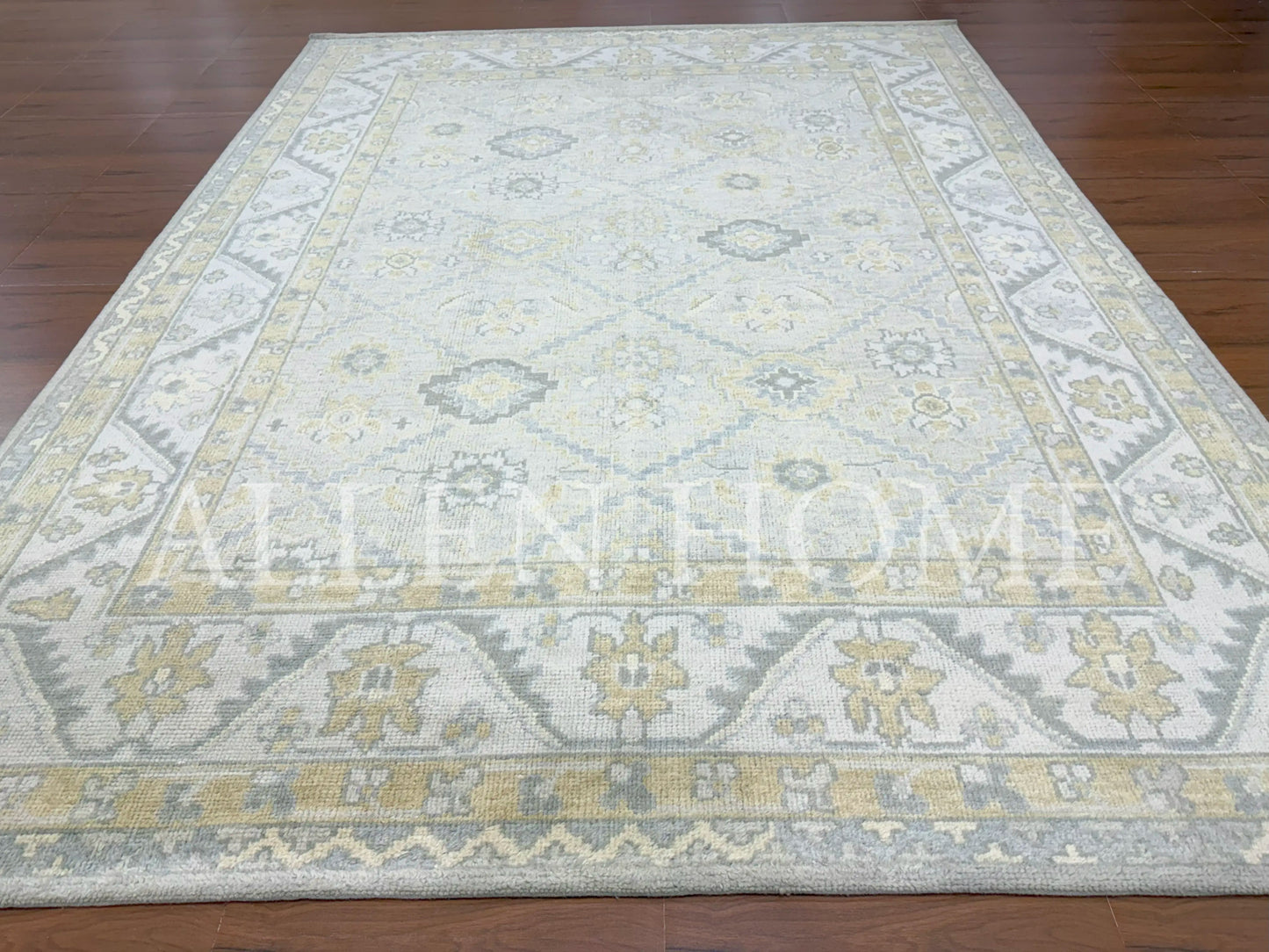 Golden Mist Oushak – Hand Knotted Wool Area Rug 9x12
