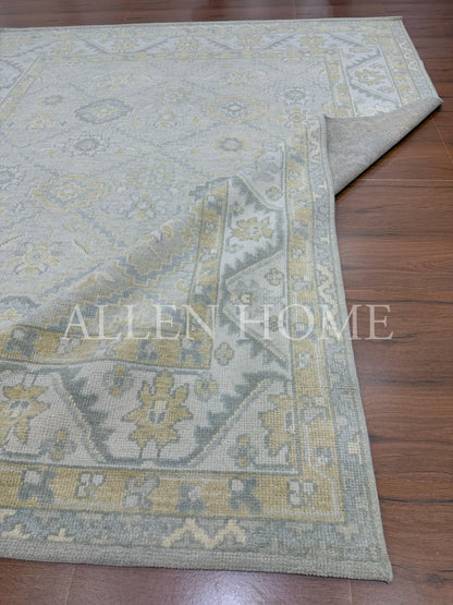 Golden Mist Oushak – Hand Knotted Wool Area Rug 9x12