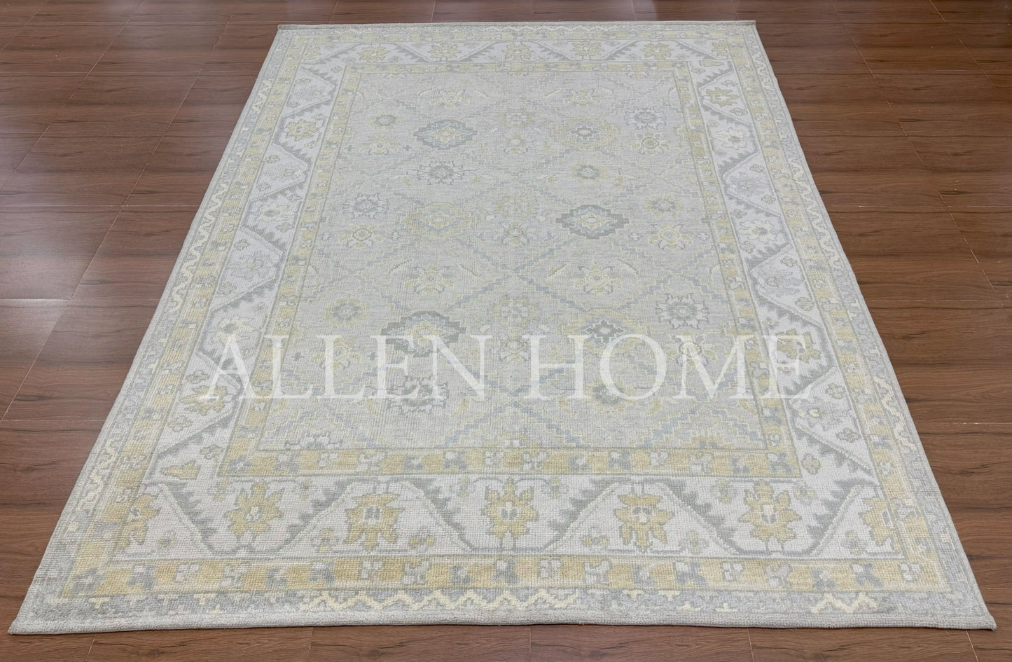 Golden Mist Oushak – Hand Knotted Wool Area Rug 9x12