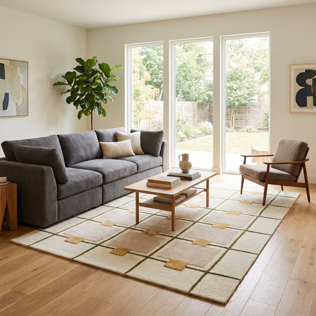 Greer Hand-Tufted Wool Modern Area Rug | Allen Home