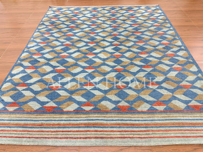 Harlequin Mirage – Hand Knotted Wool Area Rug 7' 6" x 9' 6"