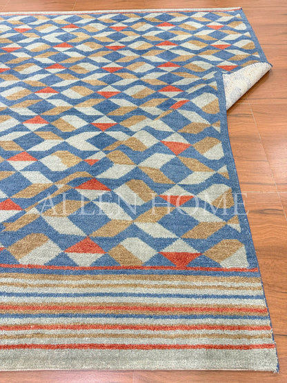 Harlequin Mirage – Hand Knotted Wool Area Rug 7' 6" x 9' 6"