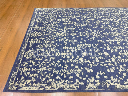 Indigo Vine Rug – Hand Knotted Wool Area Rug 8x10