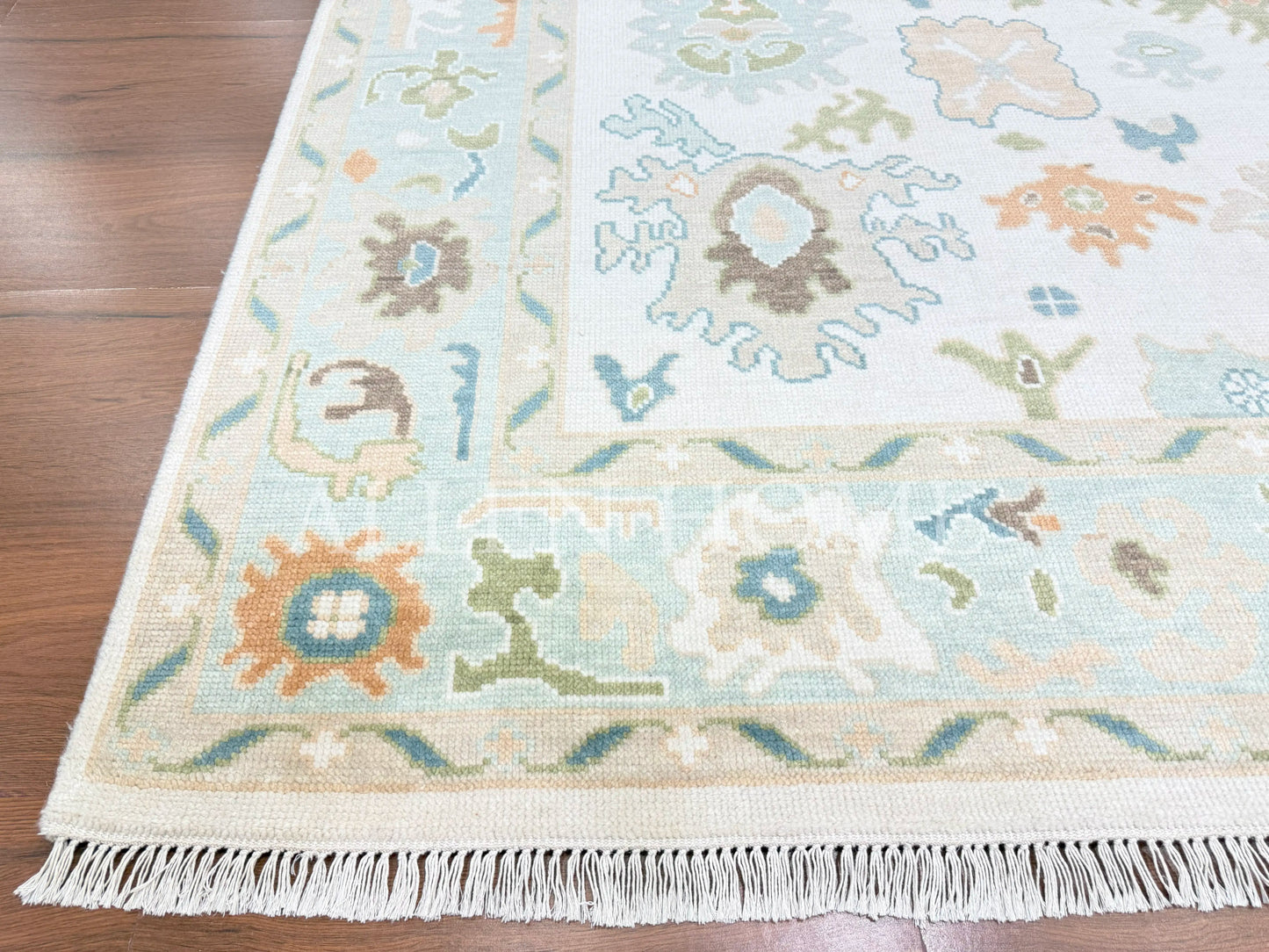 Ivory Meadow Oushak – Hand Knotted Wool Area Rug 8x10