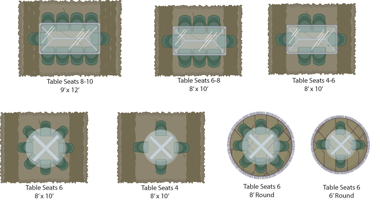 Dining Room Rug Size Guide - Allen Home Rugs