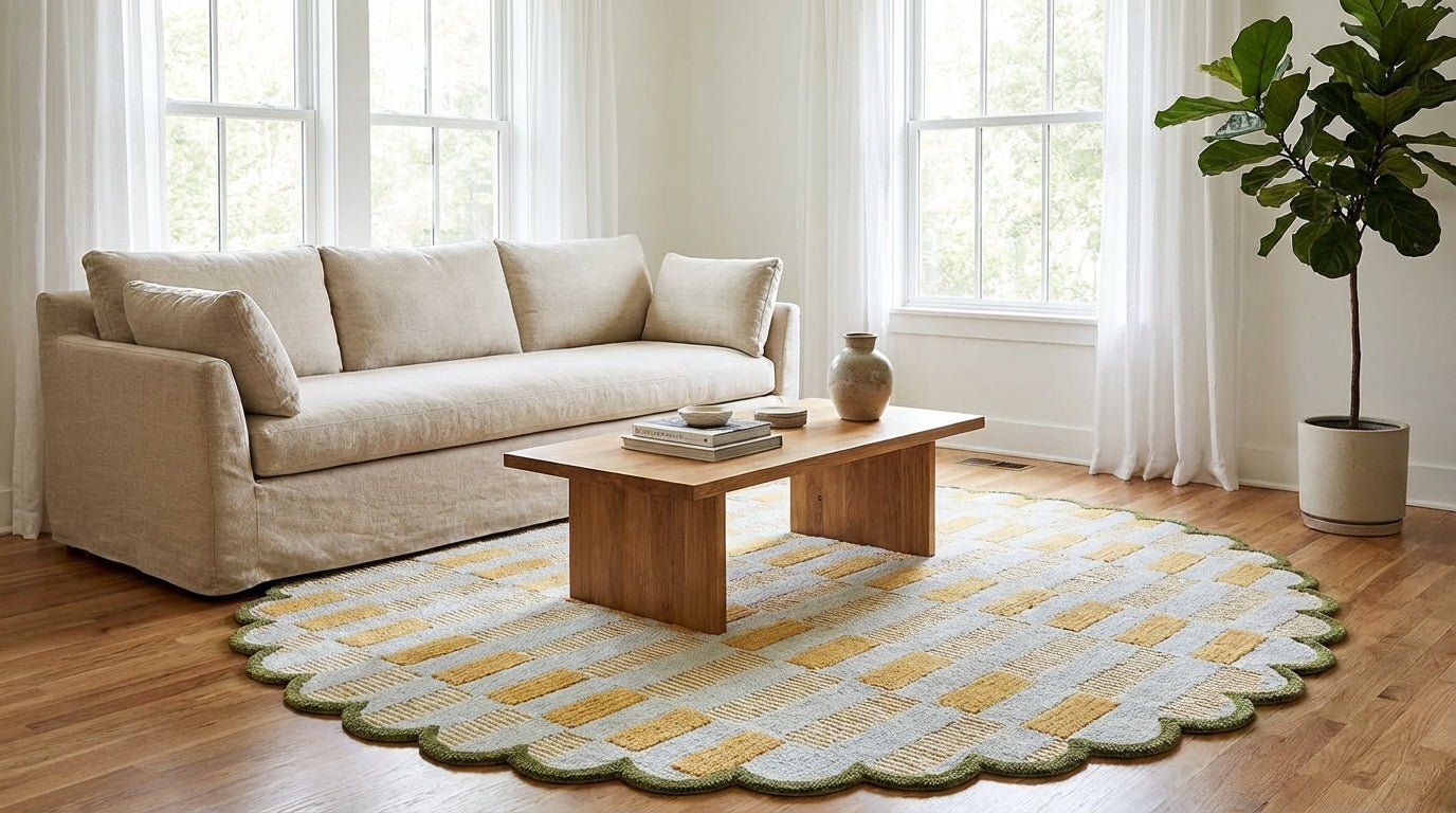 Metallic Matilda Hand-Tufted Wool Modern Area Rug | Allen Home