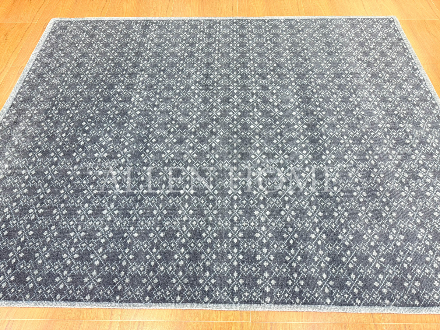 Midnight Mosaic – Hand Knotted Wool Area Rug 8x10