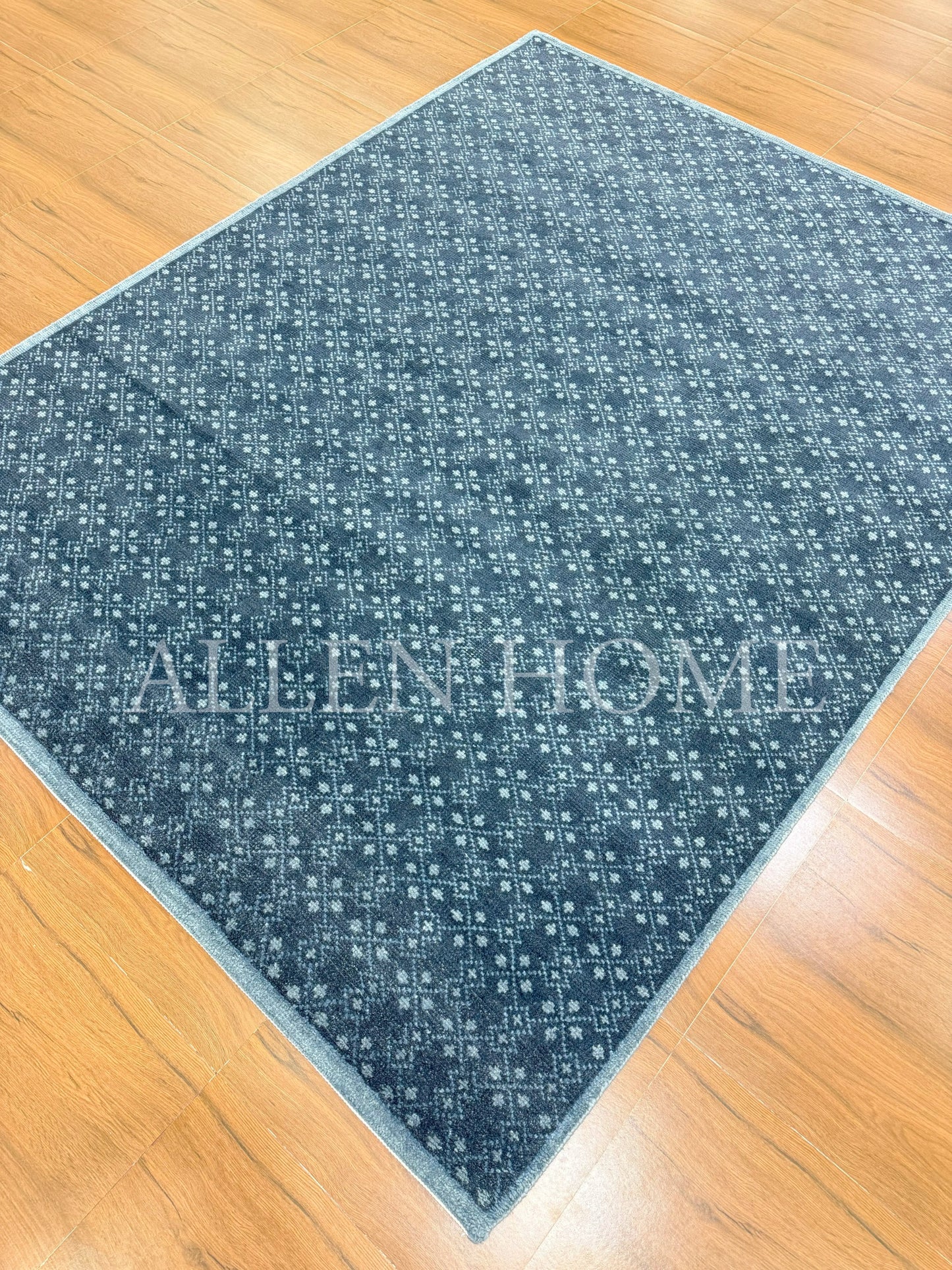 Midnight Mosaic – Hand Knotted Wool Area Rug 8x10