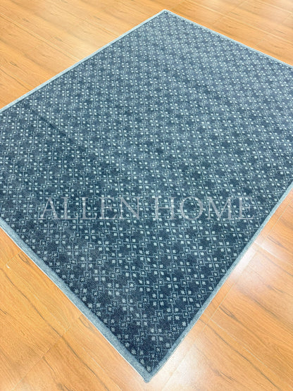 Midnight Mosaic – Hand Knotted Wool Area Rug 8x10