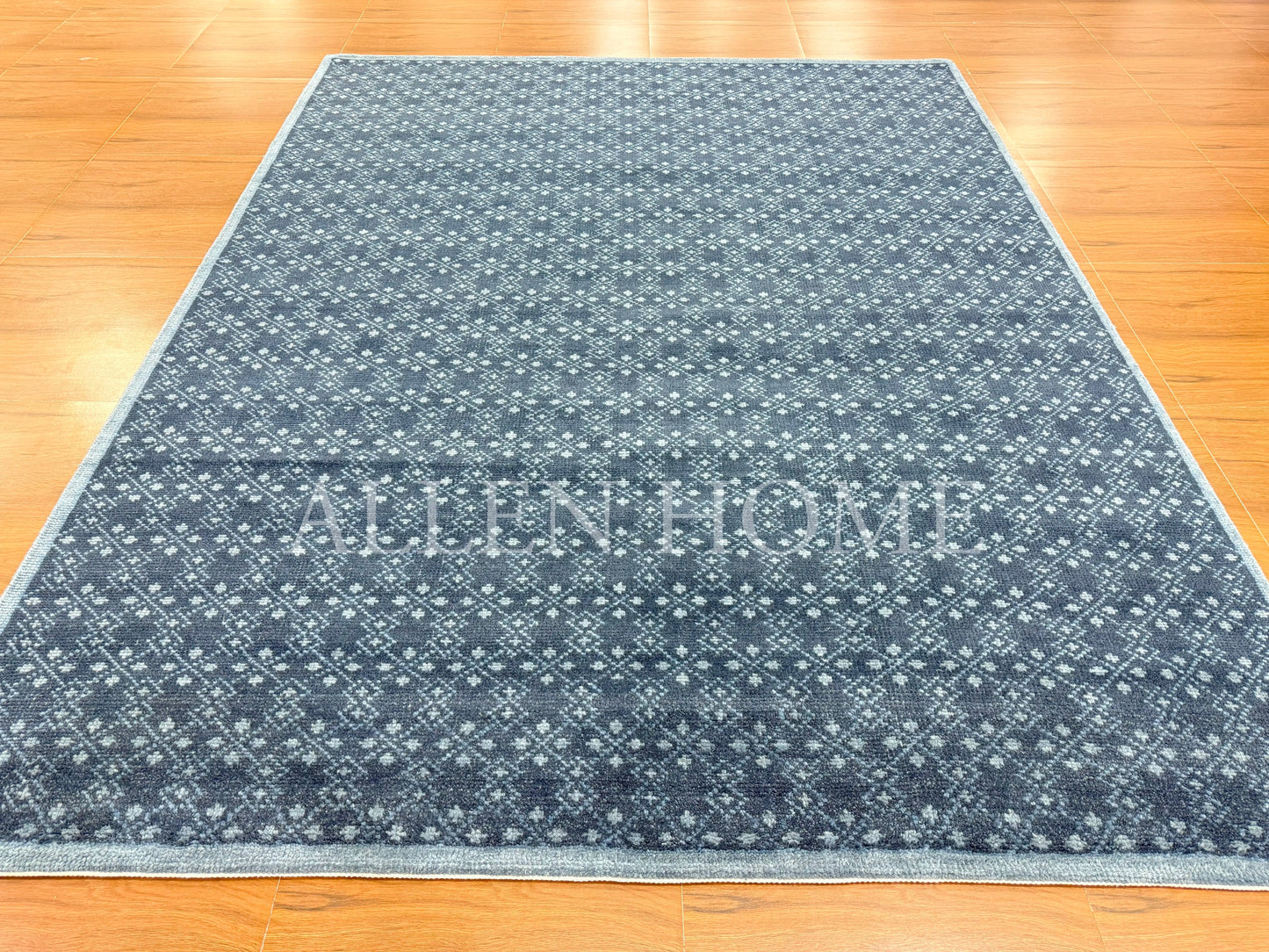 Midnight Mosaic – Hand Knotted Wool Area Rug 8x10