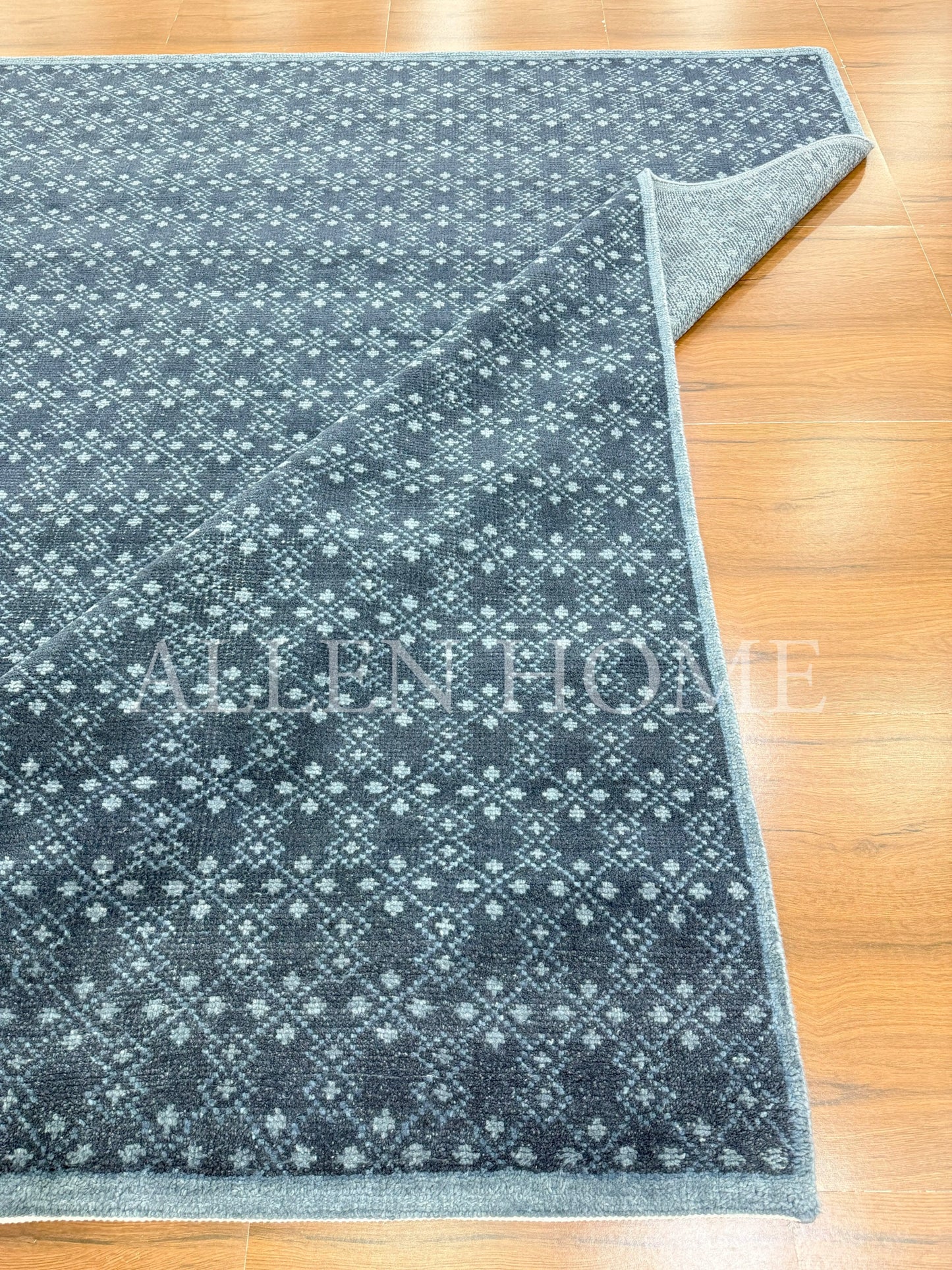 Midnight Mosaic – Hand Knotted Wool Area Rug 8x10