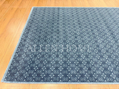 Midnight Mosaic – Hand Knotted Wool Area Rug 8x10