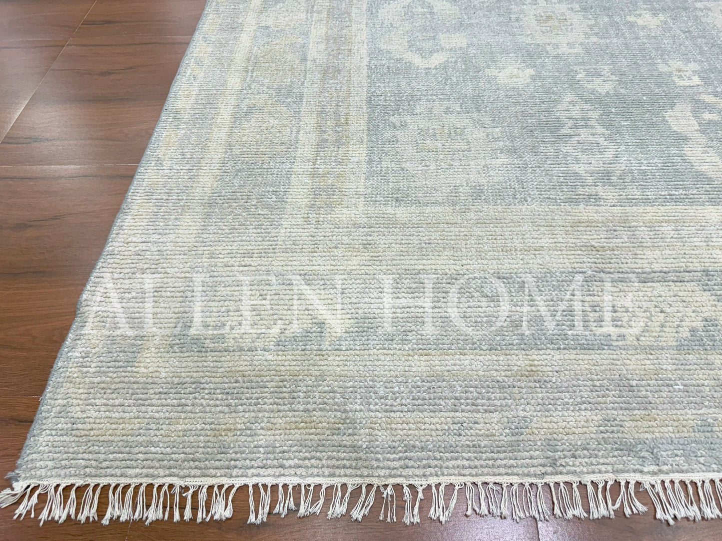 Mist Grey Oushak – Hand Knotted Wool Area Rug 9x12