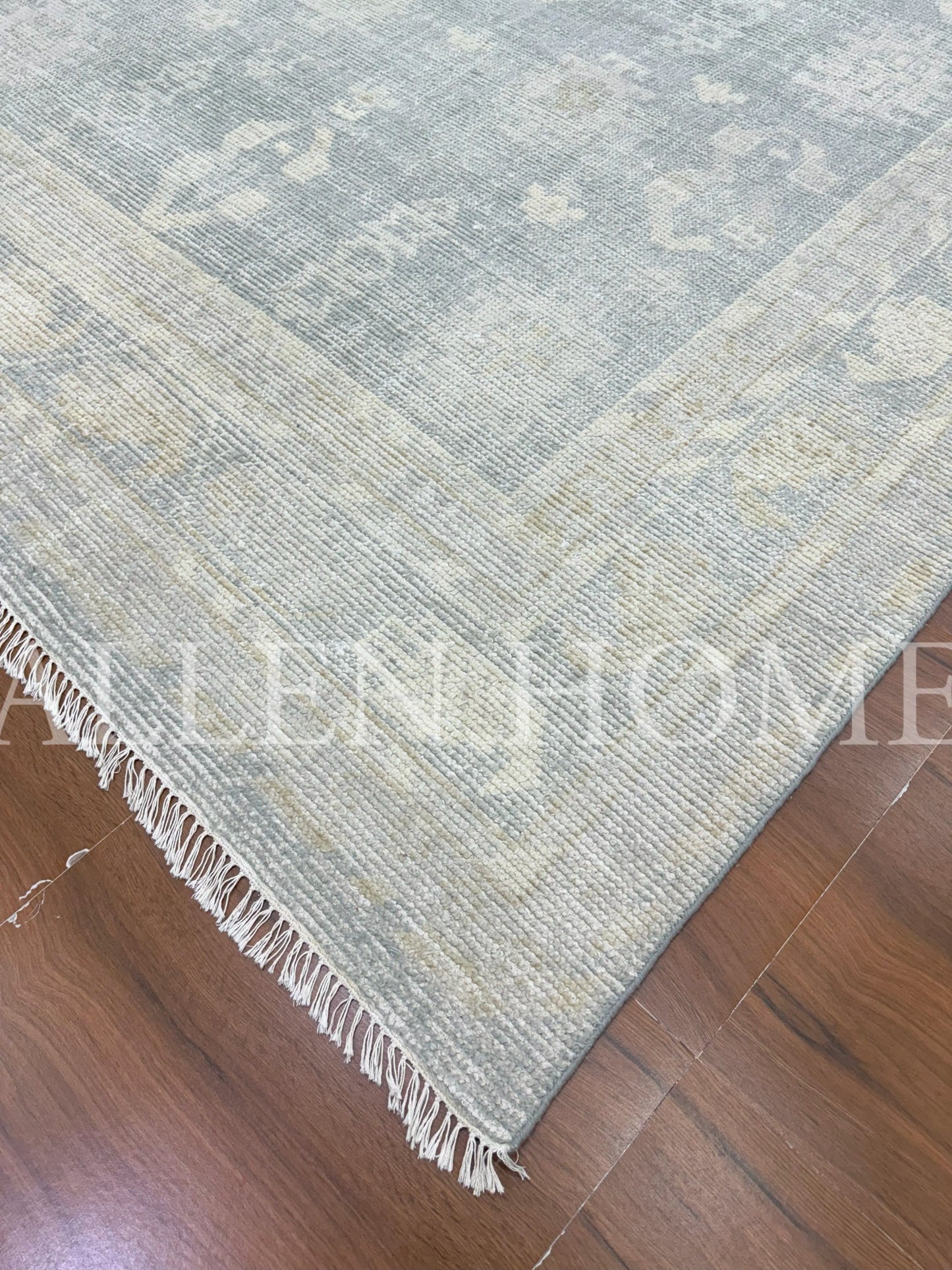 Mist Grey Oushak – Hand Knotted Wool Area Rug 9x12