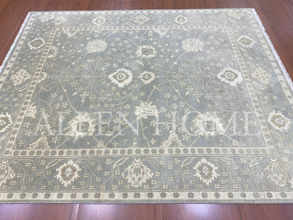 Misty Haven Oushak – Hand Knotted Wool Area Rug 8x10