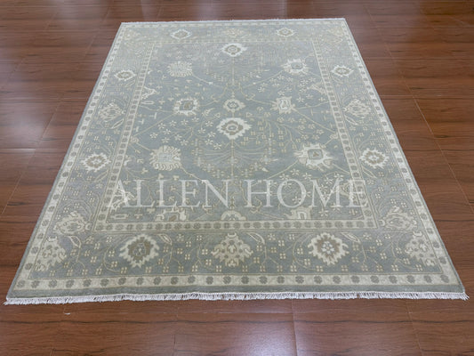 Misty Haven Oushak – Hand Knotted Wool Area Rug 8x10