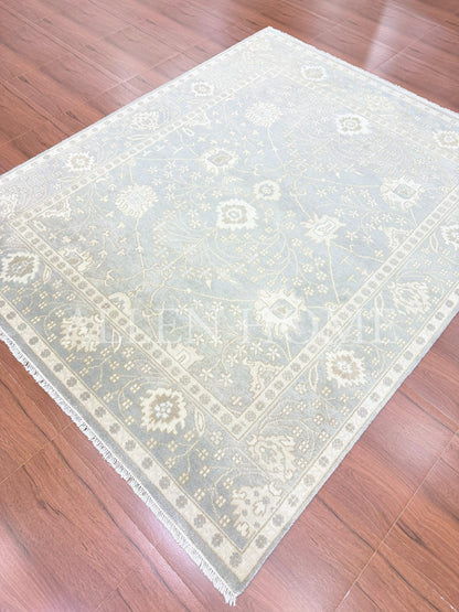 Misty Haven Oushak – Hand Knotted Wool Area Rug 8x10